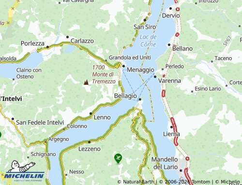 MICHELIN Griante map - ViaMichelin