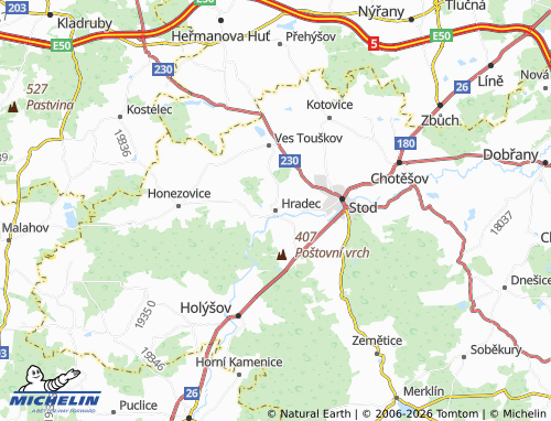 Mapa MICHELIN Hradec - ViaMichelin