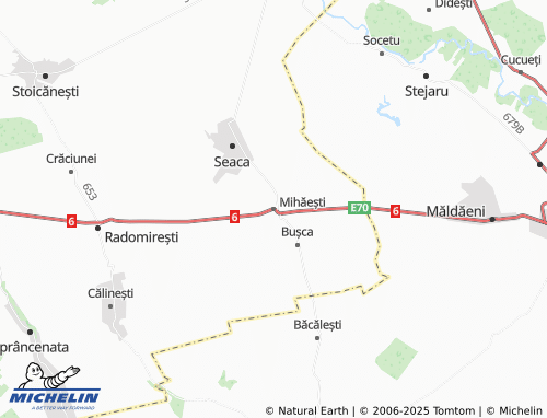MICHELIN Mihăești map - ViaMichelin