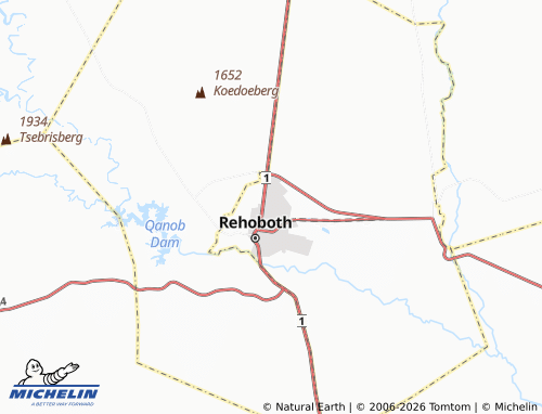 Mapa MICHELIN Rehoboth Block F Extension 2 - ViaMichelin