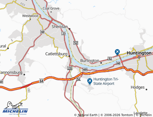 Mapa MICHELIN South Point - ViaMichelin