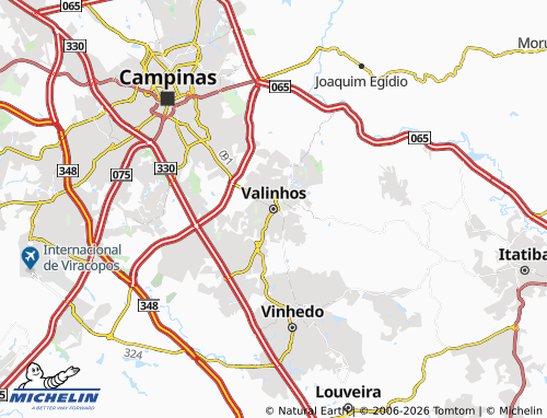 Mapa MICHELIN Valinhos - ViaMichelin