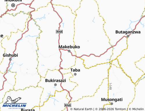 MICHELIN Kidasha map - ViaMichelin