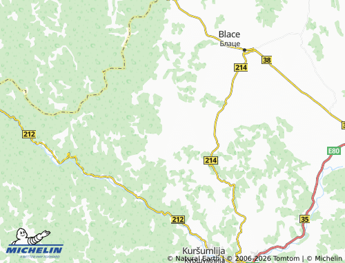 MICHELIN Gornje Grgure map - ViaMichelin