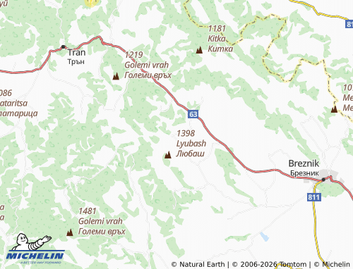 Carte MICHELIN Lyalintsi - ViaMichelin