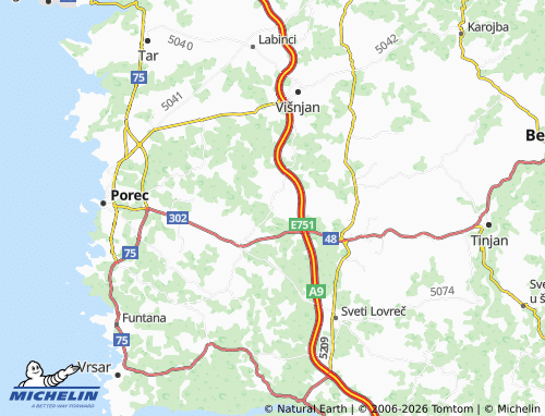 Kaart MICHELIN Jehnići - ViaMichelin