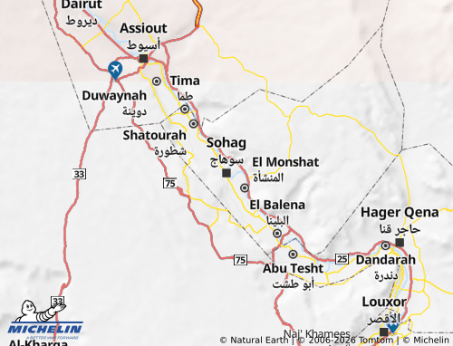 Carte MICHELIN Sohag - ViaMichelin