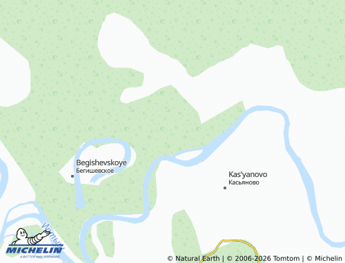 MICHELIN-Landkarte Begishevo - ViaMichelin