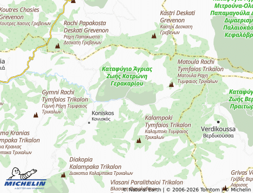 MICHELIN Gerakari map - ViaMichelin