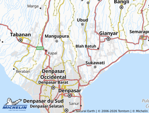 MICHELIN Angantaka map - ViaMichelin