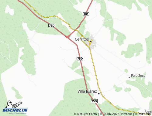 Mappa MICHELIN Mezquites Chicos - ViaMichelin
