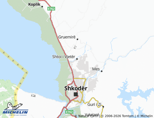 MICHELIN Shtoi i Vjetër map - ViaMichelin
