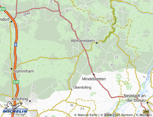 Carte MICHELIN Mendorf - ViaMichelin