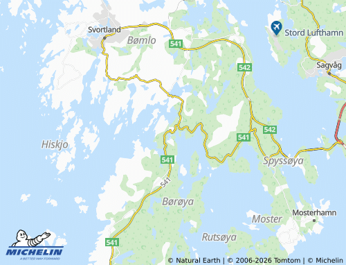 MICHELIN-Landkarte Sakseid - ViaMichelin