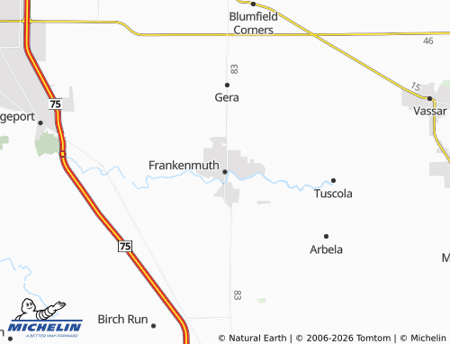 Kaart MICHELIN Frankenmuth - ViaMichelin