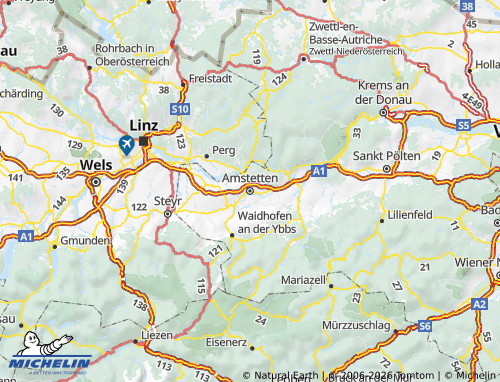 Mapa MICHELIN Amstetten - ViaMichelin