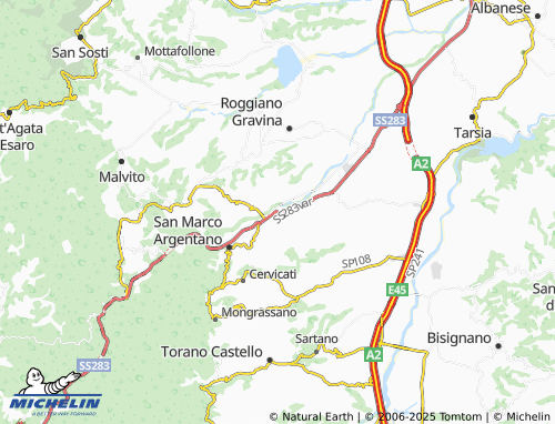 MICHELIN Mattina map - ViaMichelin