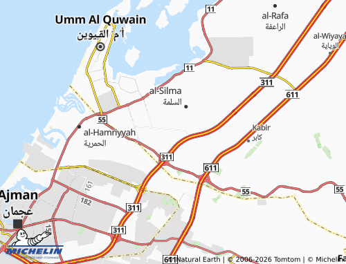 MICHELIN Mohammed Bin Rashid 2 map - ViaMichelin