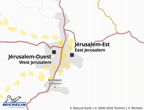 MICHELIN East Jerusalem map - ViaMichelin