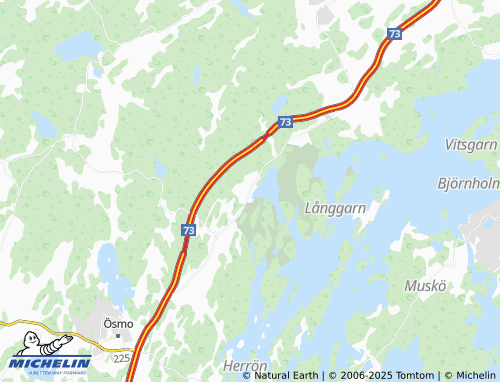 MICHELIN Landfjärden map - ViaMichelin