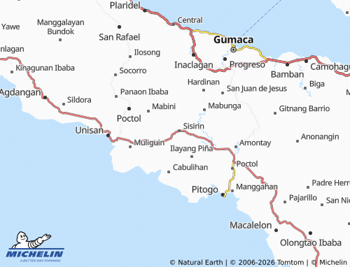 MICHELIN Rizalino map - ViaMichelin