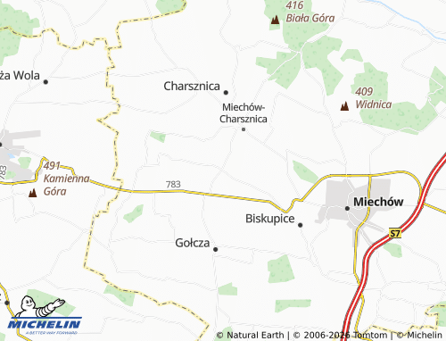 Mappa MICHELIN Witowice - ViaMichelin
