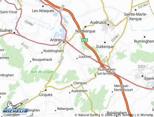 MICHELIN Louches map - ViaMichelin