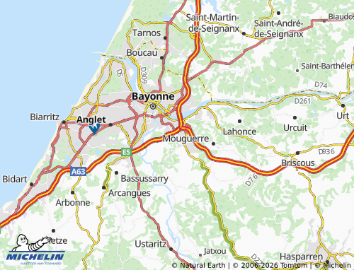 Mappa MICHELIN Saint-Pierre-d'Irube - ViaMichelin