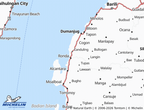 MICHELIN Santa Cruz map - ViaMichelin