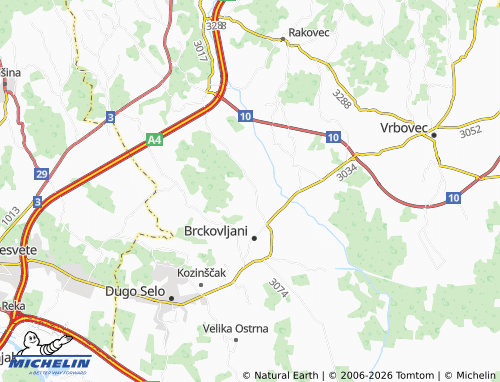 Mapa MICHELIN Štakorovec - ViaMichelin
