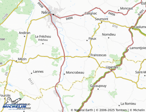 MICHELIN Lasserre map - ViaMichelin