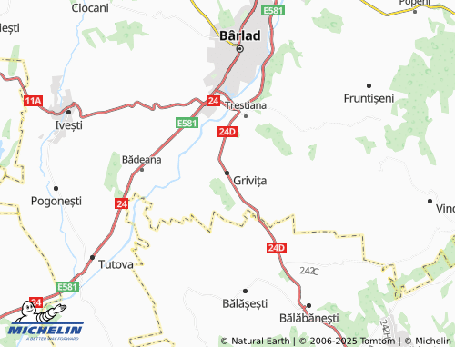 MICHELIN Grivița map - ViaMichelin