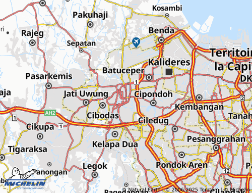 MICHELIN Sukasari map - ViaMichelin