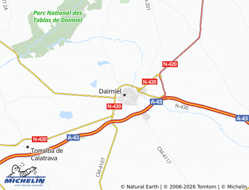 Mapa MICHELIN Daimiel - ViaMichelin