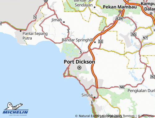 MICHELIN Lukut map - ViaMichelin