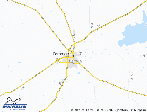 Mapa MICHELIN Commerce - ViaMichelin