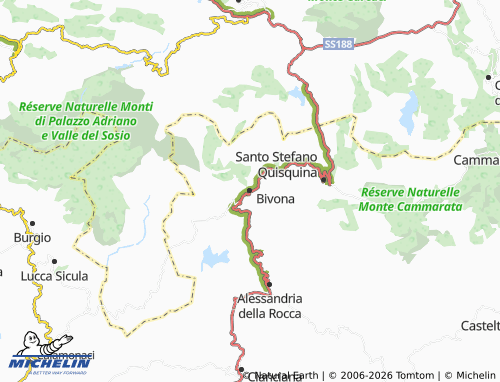 MICHELIN Bivona map - ViaMichelin