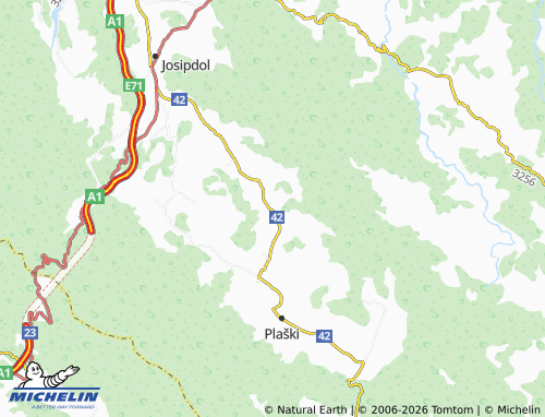 Mapa MICHELIN Pothum Plaščanski - ViaMichelin