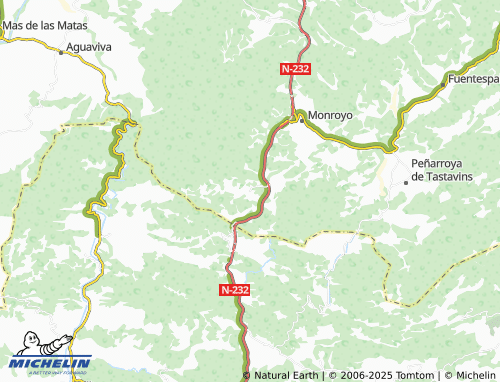 MICHELIN Torre de Arcas map - ViaMichelin