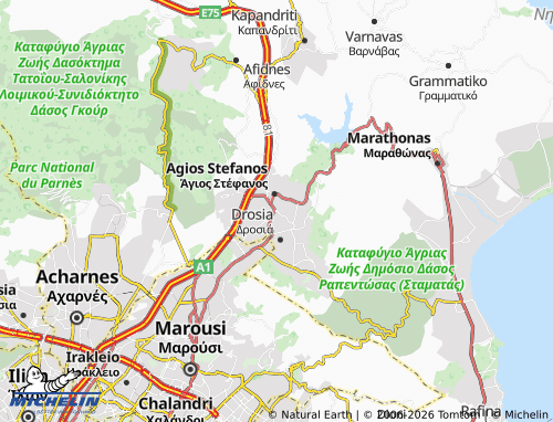 Mapa MICHELIN Anoixi - ViaMichelin