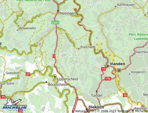 Carte MICHELIN Nachtmanderscheid - ViaMichelin