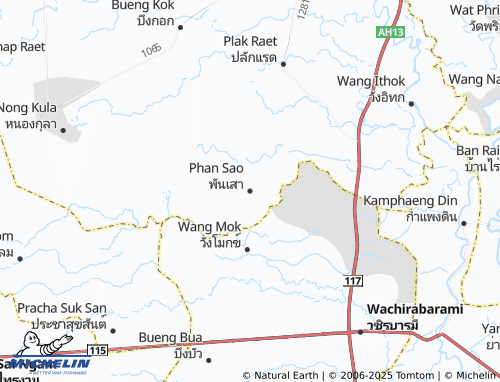 MICHELIN Phan Sao map - ViaMichelin