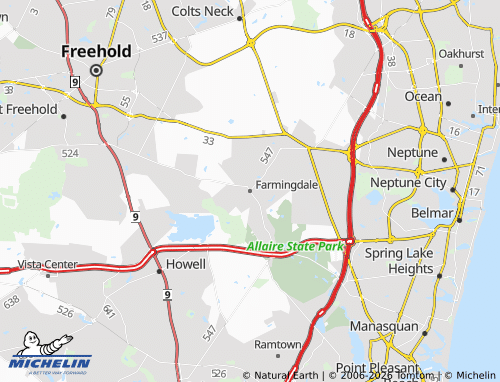 Kaart MICHELIN Farmingdale - ViaMichelin
