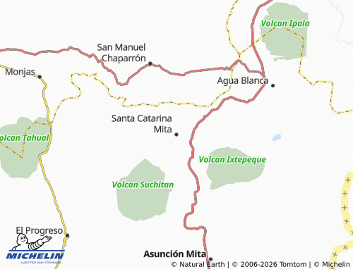 Mappa MICHELIN Santa Catarina Mita - ViaMichelin