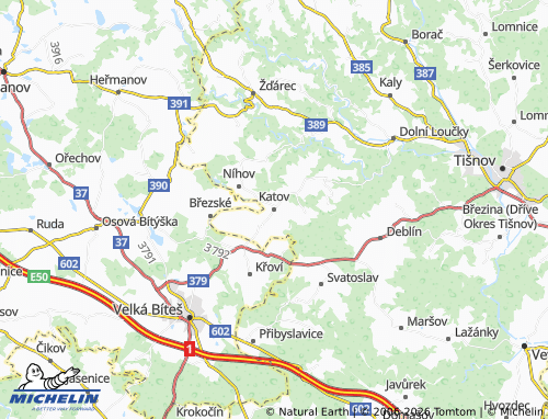 Mappa MICHELIN Katov - ViaMichelin