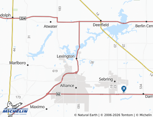 Mapa MICHELIN Lexington - ViaMichelin