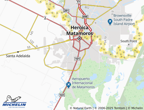 MICHELIN Villa Azteca map - ViaMichelin
