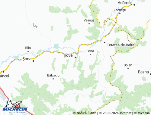 Mapa MICHELIN Jidvei - ViaMichelin