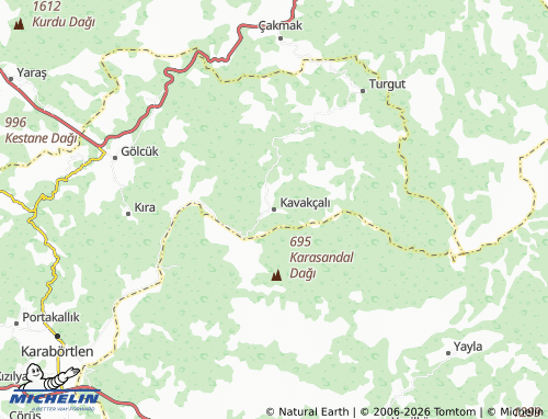 MICHELIN Kavakçalı map - ViaMichelin