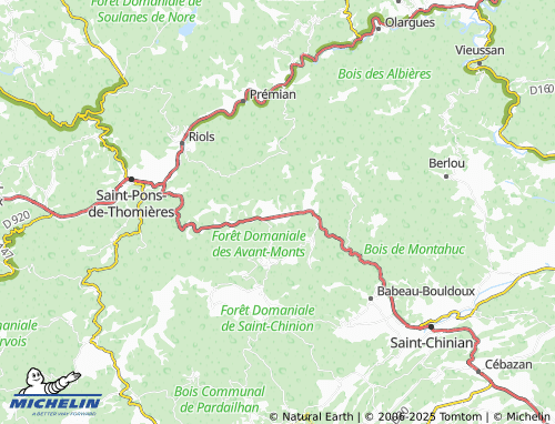MICHELIN Rodomouls map - ViaMichelin